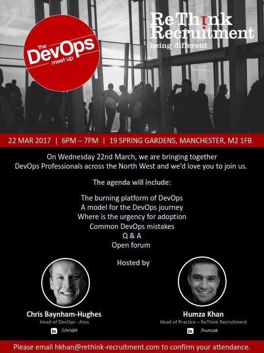HUMZAKHAN86's tweet photo. Delighted to confirm our next #Devops #meetup. Leading industry expert @OnlyChrisBH as guest speaker sharing wisdom #DevOpsNorth https://t.co/g66aHmQsIx