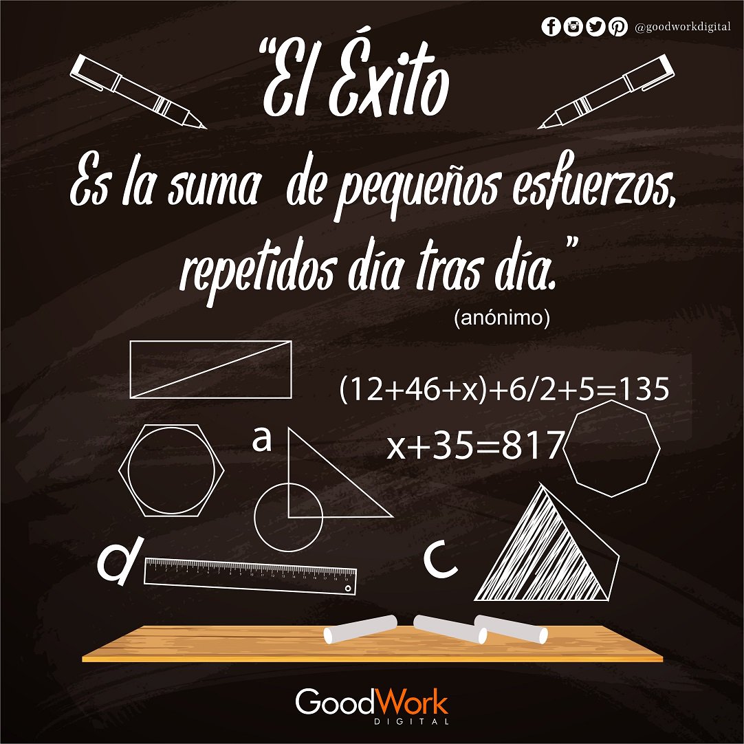 goodworkdigital's tweet photo. Cualquier día es bueno para empezar a ser exitoso.
#goodworkdigital #exito #esfuerzo #Cucuta https://t.co/uSrhpcf1ZE