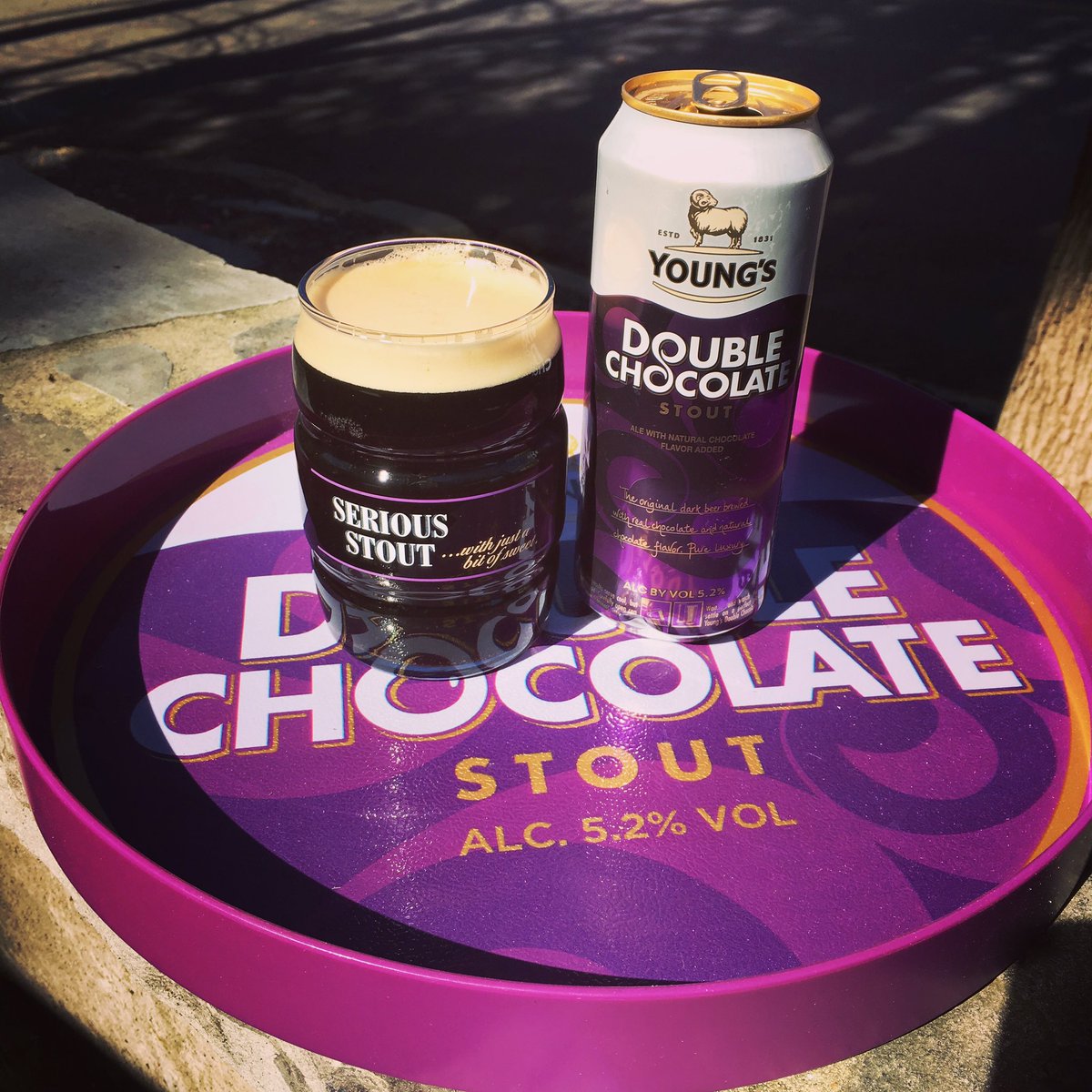 DoubleChocStout's tweet photo. delicious #seriousstout #youngsdoublechocolatestout #sunnyday https://t.co/E1bnSw1ROM