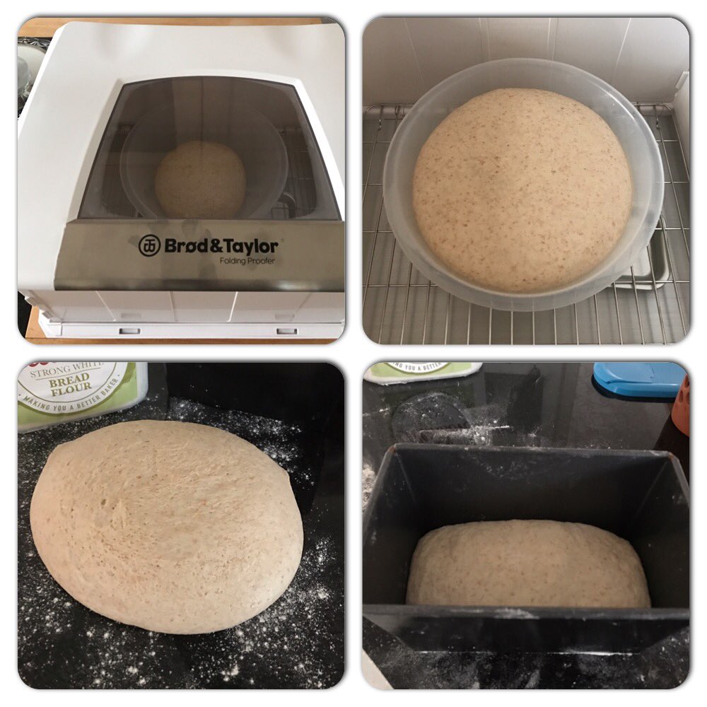 Rob_C_Allen's tweet photo. 2/2 This shows step by step, the recipe from my previous tweet. I used @BrodandTaylorUK #BreadProofer The finished #Loaf is lovely too. โค๏ธ๐ https://t.co/IhlyuYGGI7