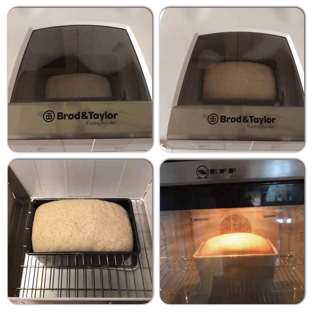 Rob_C_Allen's tweet photo. 2/2 This shows step by step, the recipe from my previous tweet. I used @BrodandTaylorUK #BreadProofer The finished #Loaf is lovely too. โค๏ธ๐ https://t.co/IhlyuYGGI7