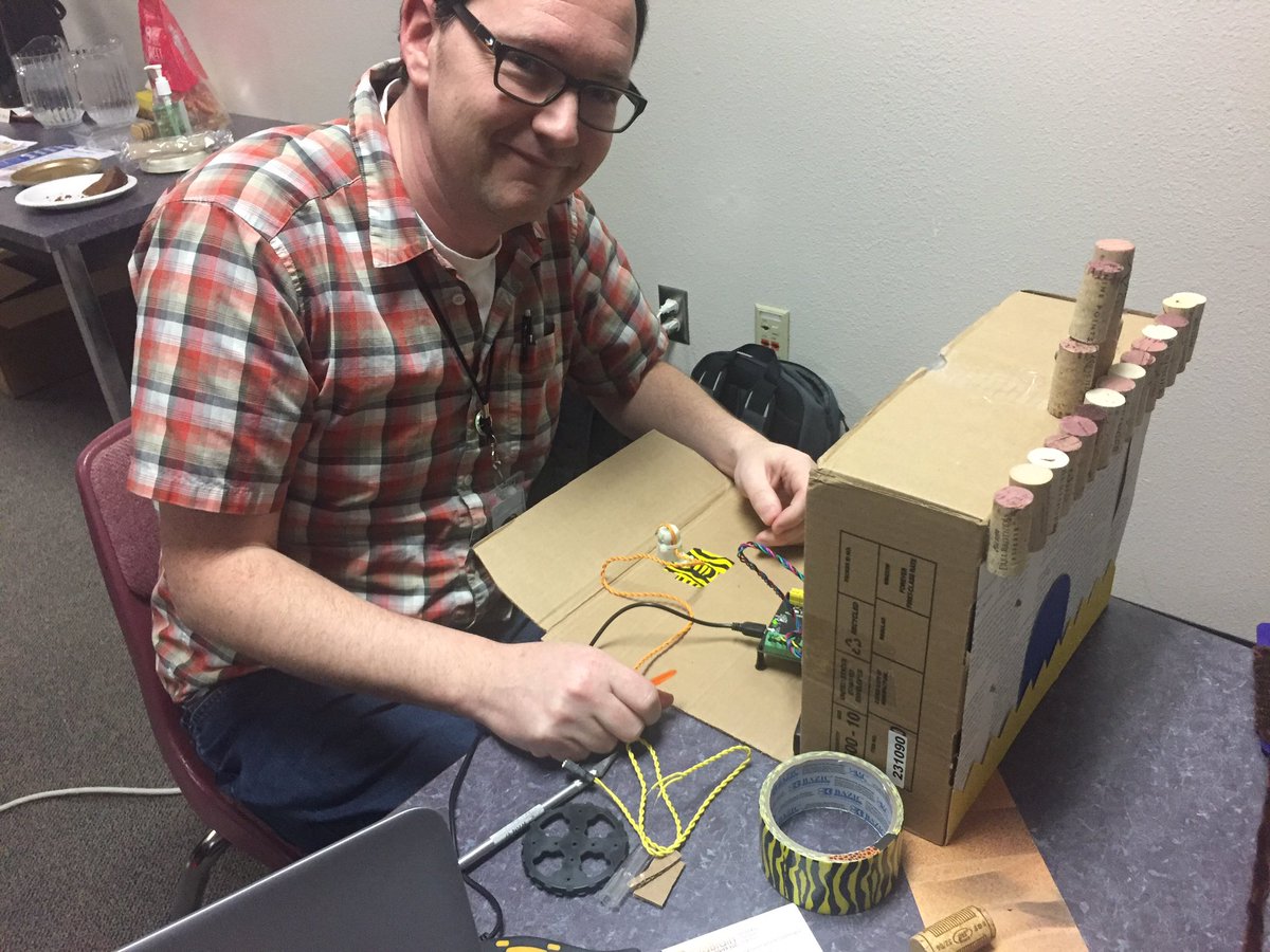 MrsKroon's tweet image. @WhatEdSaw is the best partner ever. Robotic Harry Potter-land, here we come! @birdbraintech #vpsitf