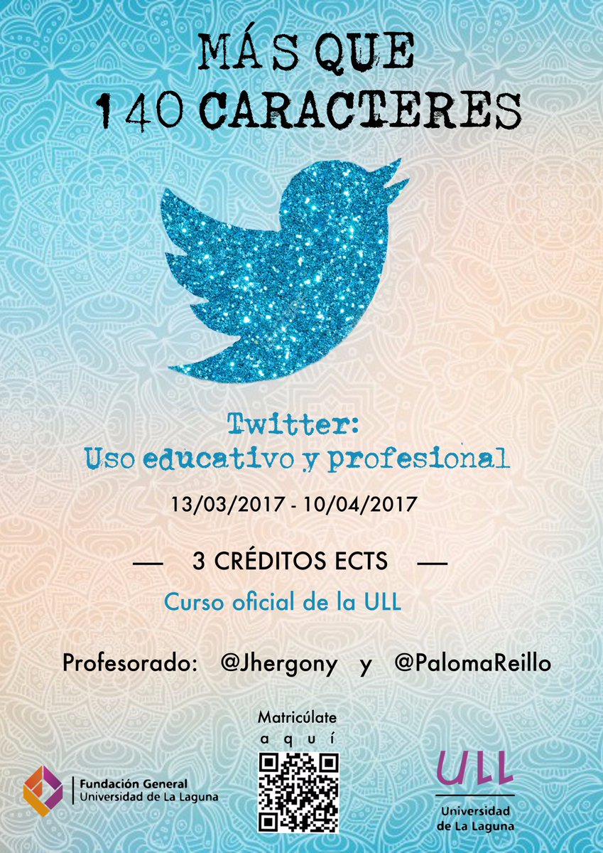 PalomaReillo's tweet photo. Curso oficial @CanalULL @fg_ull estudiantes (3ECTS) docentes y profesionales. @jhergony +info y matricula https://t.co/lYWInXgacf https://t.co/rOHr37fTk8