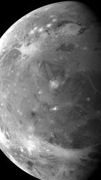 NASAhistory's tweet photo. #NOW in 1997, the Galileo probe transmits images of Jupiter's moon Ganymede to complete an imaging project initiated by Voyager satellites. https://t.co/yzaxZ5nVfr
