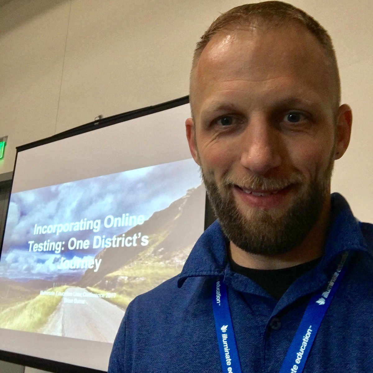b2theburns's tweet photo. Session went well. Will make a few adjustments for tomorrow's session. @Illuminateed #IEUC17 #IEUC #edchat #edtech #onlinetesting https://t.co/VZ6yV9DesU