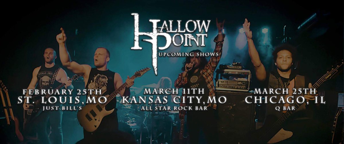 Our first few shows of 2017... more to come! See you soon #stl #kcmo #chitown #metal