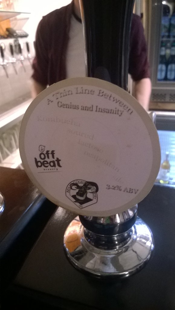 JollyLovesUK's tweet photo. Coconut-y? Apple-y? #aptname So weird but so delicious @offbeat_brewery @bexarcountybrew enjoyed @rakebar https://t.co/MRogkLrvo8