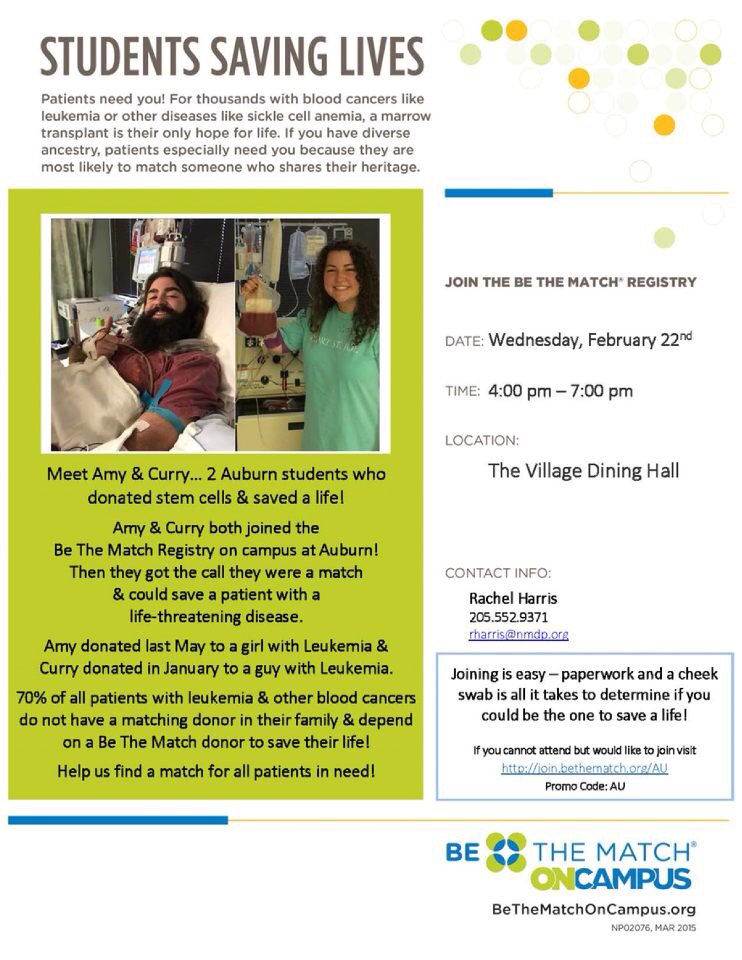 AuburnDM's tweet photo. .@BeTheMatch is having a drive in Village Dining tomorrow from 4-7! Read about our awesome Morale-r @currycates and his story with BTM here https://t.co/LORBjxI8kT
