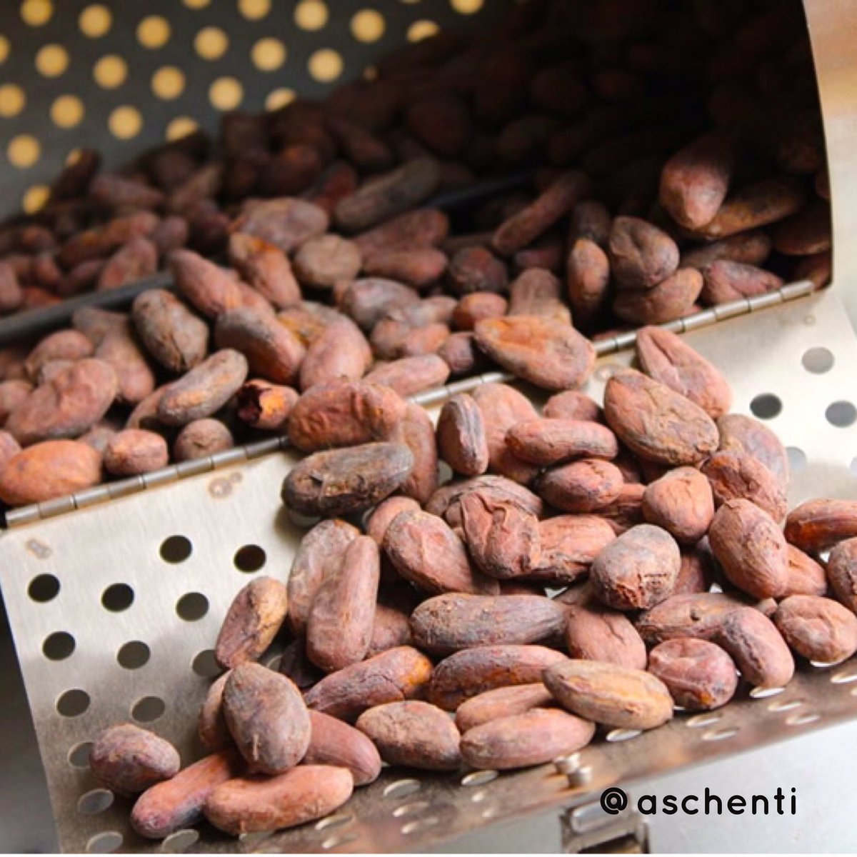 ctiati's tweet photo. We roast our beans in micro-batches, allowing us to control and evenly roast every batch. #chocofact #cacao https://t.co/6Vw3pncIlp