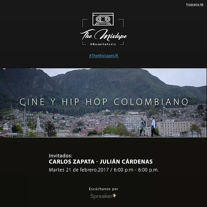 themixtape5's tweet photo. Hoy desde las 6:00 p.m. hablaremos sobre la relación del Hip Hop con el cine colombiano Escúchenos:
URosarioRadio: https://t.co/1IMOFlPDo8 https://t.co/N4AR4hYLRg