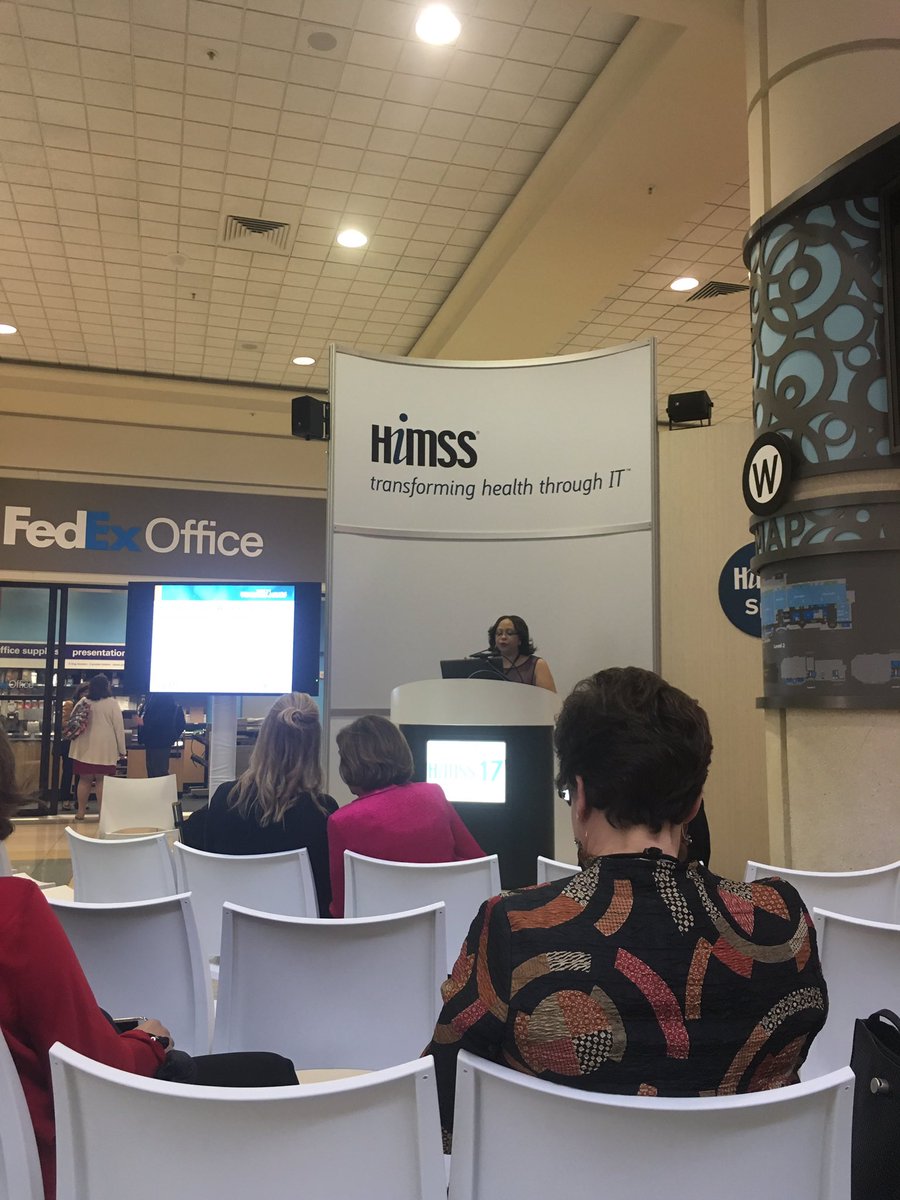innonurse's tweet photo. #HIMSS17 #Tiger at #HIMSSspot speaking @shelblake speaking! https://t.co/1K4cOLMTiF