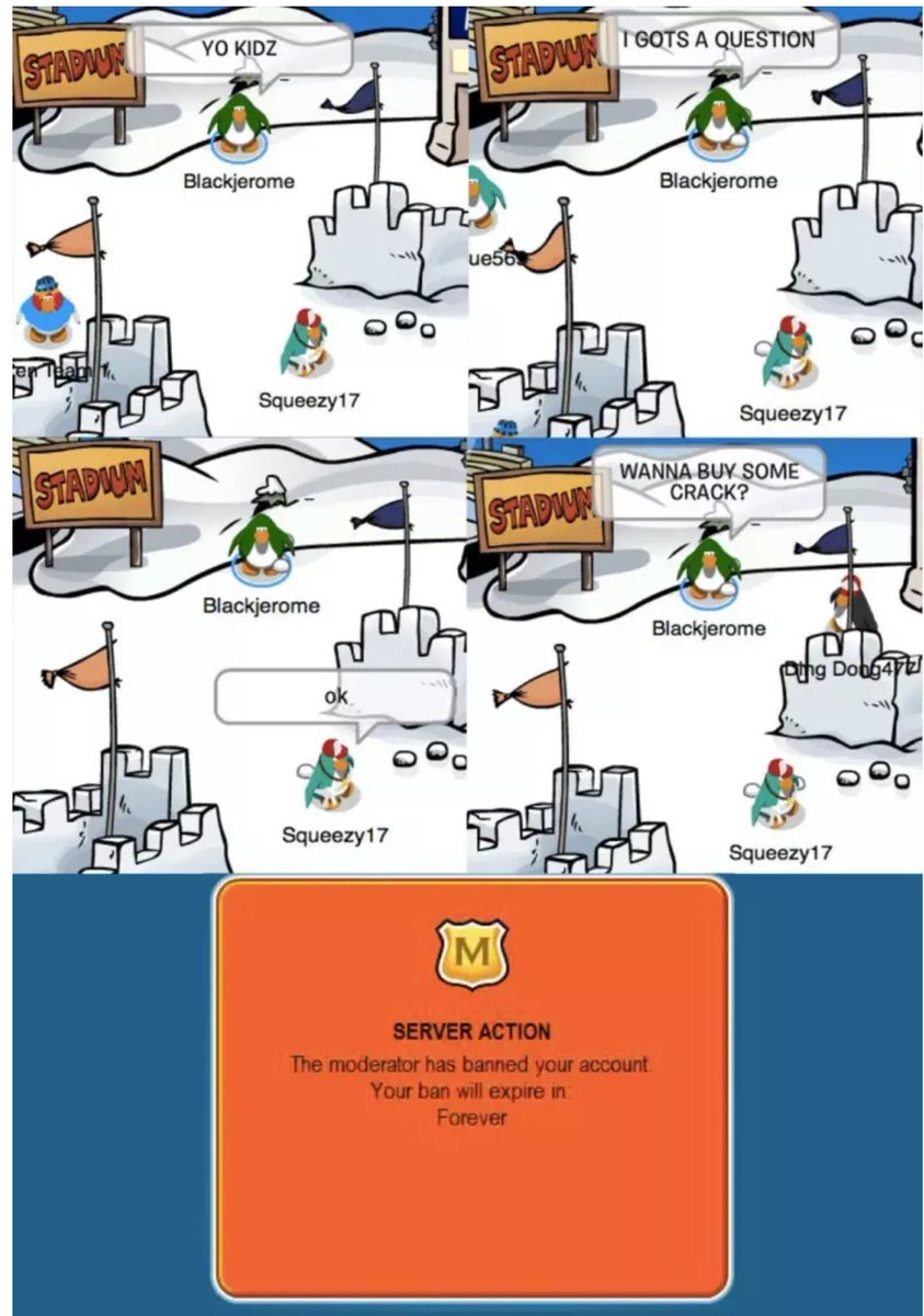 NotSeriousAA's tweet photo. R.i.p club penguin https://t.co/ozQoF3diIb