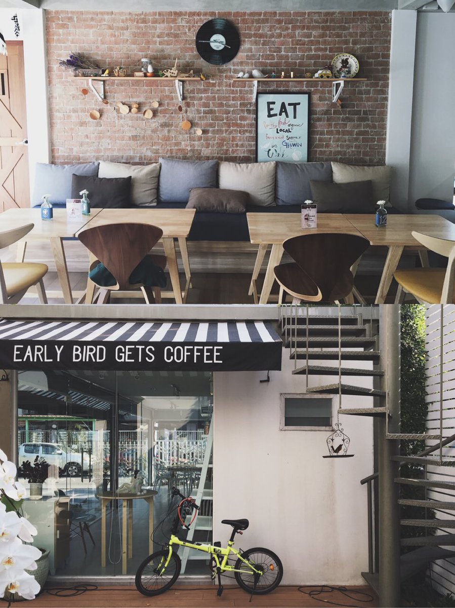 fatkidseating_'s tweet photo. Early bird คาเฟ่นั่งสบาย อยู่หลังพันทิพย์ ซ.งามวงวาน 25 มีทั้งอาหารและของหวาน ร้านกว้างมากกก ดีงามมม @aroii @wongnai #อร่อยไปแดก #วงในพาแดก https://t.co/nrpkeY7E7r