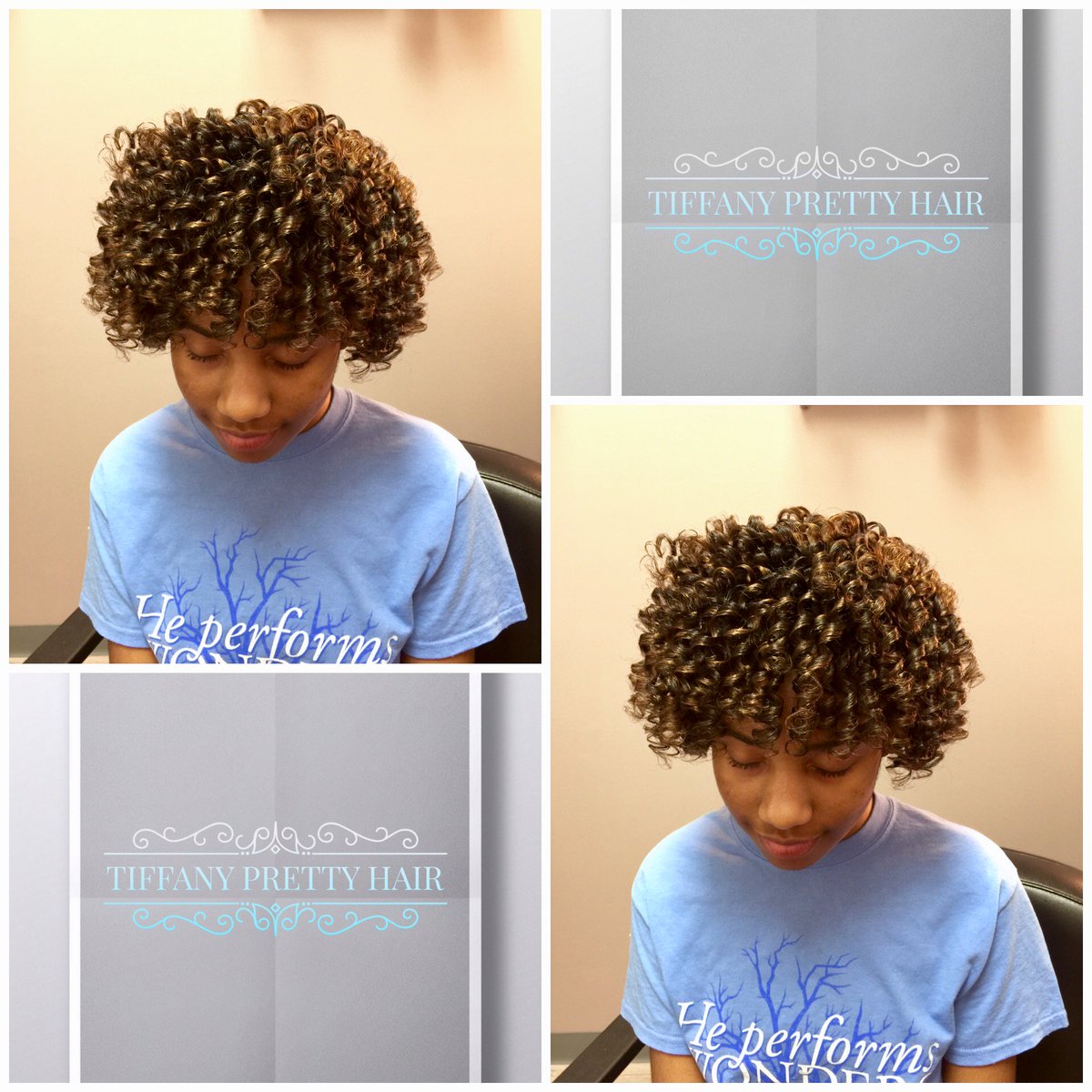 TherealTPretty's tweet photo. #TiffanyPrettyHair showing some beautiful #curls! Our #stylist deliver amazing #results! Book your #hair appt. now! #curlyhair #curlset https://t.co/8chGhKZjtE