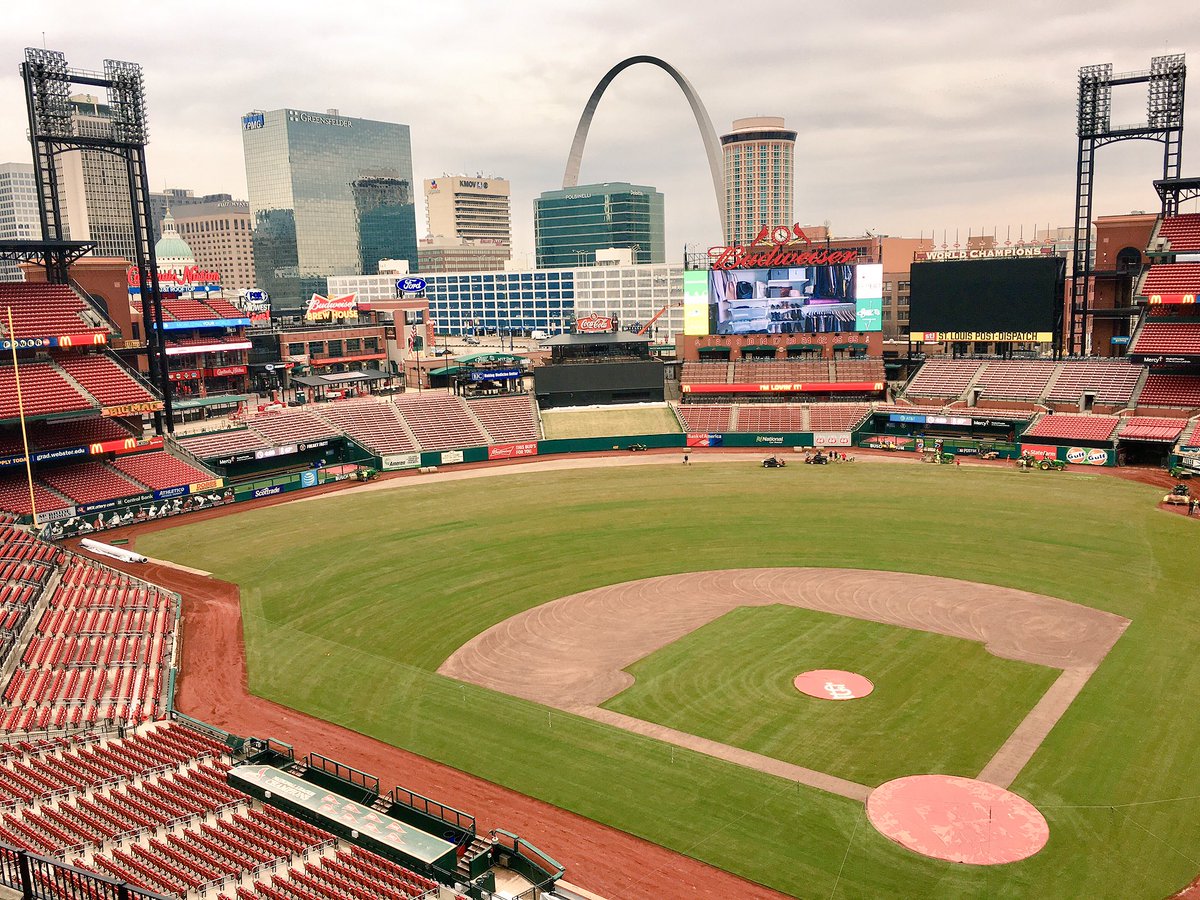 To borrow a line from John Fogerty: There's new grass on the field. #STLCards
