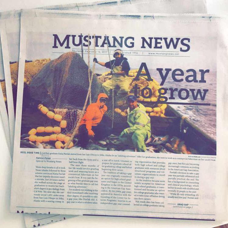 katesland's tweet photo. Today I picked up a copy (or three) of my FIRST EVER front page @CPMustangNews published story ✨🙌🏻 #feelingproud https://t.co/zbApJ8eAOK