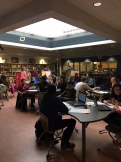 MSSpanthers's tweet image. Thanks to Ms. Stewart&apos;s gr. 3 class from Bench who came to MSS today to do online research on with our Earth Sci 11 class #inquiryquestions