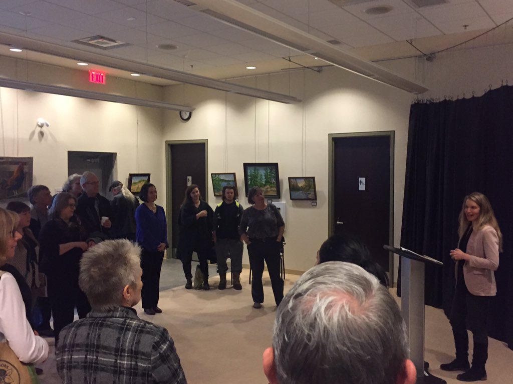 .<a href="/BusinessftArts/">Business / Arts</a> CEO <a href="/n_anderson/">Yao roch anderson N’guessan</a> addressing members of the <a href="/TownCollingwood/">Town of Collingwood</a> community at today's artsVest launch