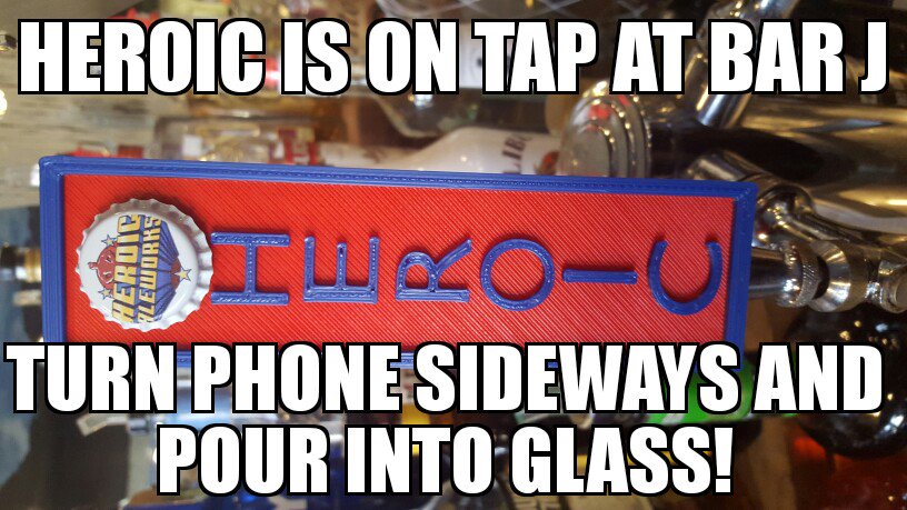 We have got <a href="/HeroicAleworks/">Heroic Aleworks</a> on TAP!