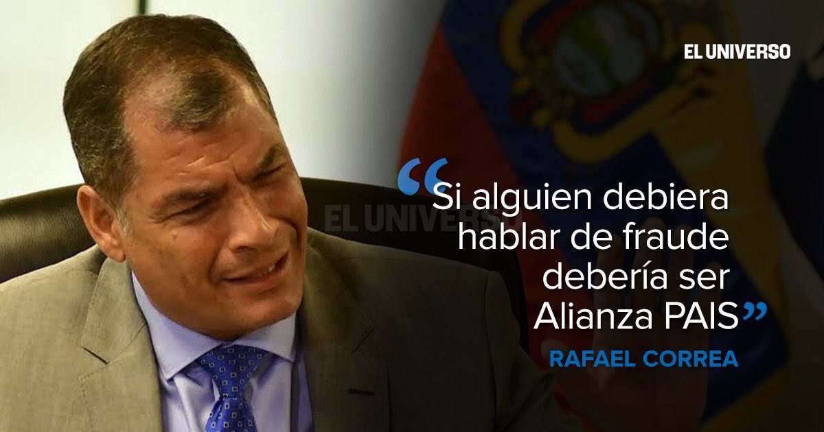 MaJosefaCoronel's tweet photo. Creo que Correa entiende por "fraude" cuando las cosas no salen como él dispuso  https://t.co/H9JqhjD8SV