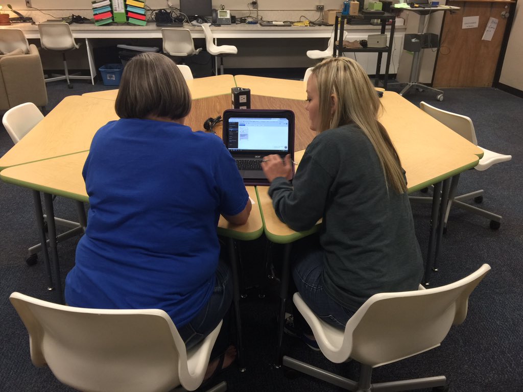 lovesgoogle's tweet photo. 1 of my fav parts about flipping #TechPLC is the time it creates to work with awesome teachers F2F!@thstechspot @TISDTechDept @jonbergmann https://t.co/u0eYST6tyx