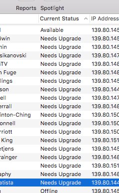 CucumberError's tweet image. FFS @Apple Won’t let me connect to the clients until I update them, can’t update them because I can’t connect. #AppleRemoteDesktop