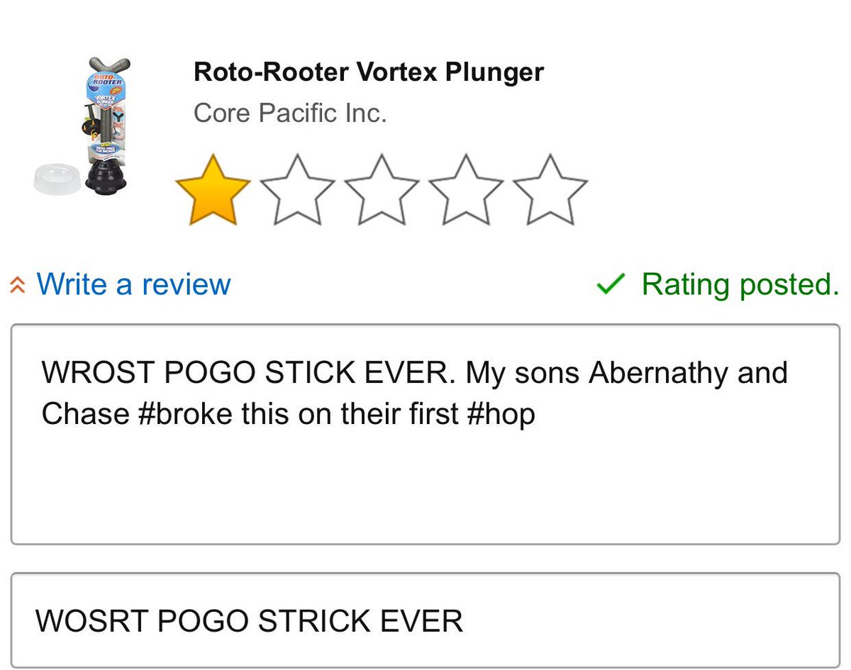 did you know you can just review any product man 2017 huh