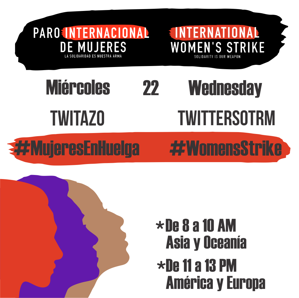 MujeresEnHuelga's tweet photo. Mañana twitazo mundial!! #MujeresEnHuelga #WomensStrike cheka tu zona en la gráfica 💜💜💜👩🏽‍💻💪🏽 https://t.co/NDOj3hx1Wx