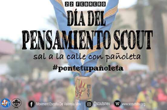 Nosotros ya tenemos la pañoleta preparada para mañana ¿y tú? Feliz día del pensamiento scout⚜️💜