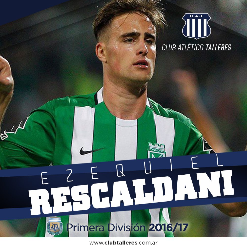 CATalleresdecba's tweet image. El delantero Ezequiel Rescaldani se suma a #Talleres → bit.ly/2kJuGca