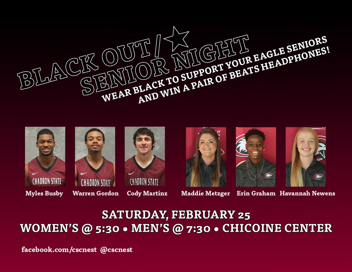 cscnest's tweet image. Come out to the last basketball games of the season this weekend and support your Eagle seniors! Win some big prizes!