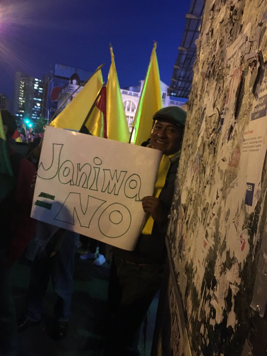 Telasimm's tweet photo. #Janiwa #NO #NOesNO #BoliviaDijoNO #21F https://t.co/gkOv4wbajq