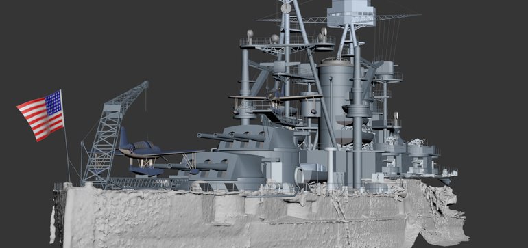 AutodeskReCap's tweet photo. How marine infrastructure tech found its sea legs with reality capture of USS Arizona: https://t.co/cF8HgAKgEz https://t.co/Nq1zrynL5N