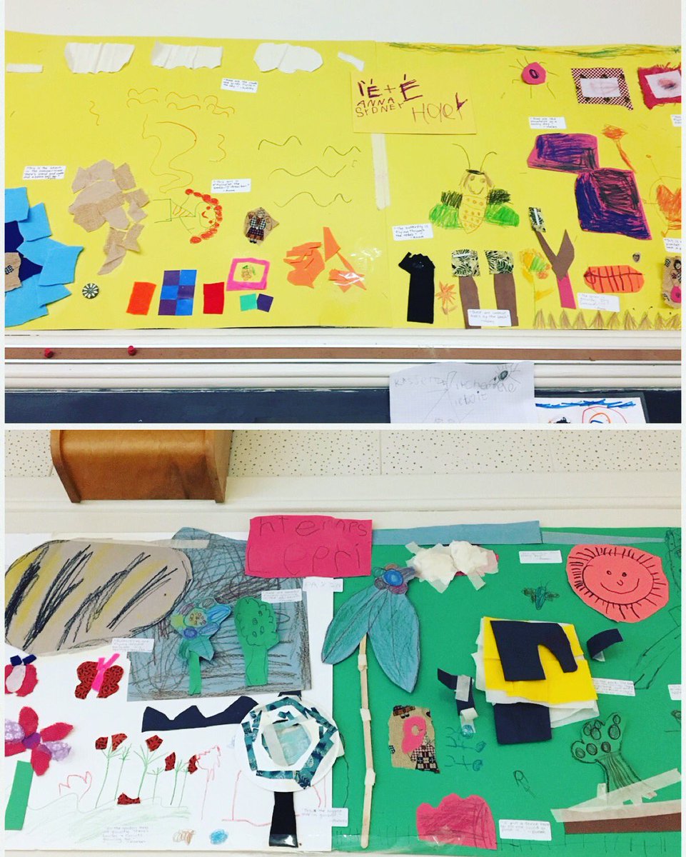 Loved watching our students work together on create these collaborative murals! They are such talented artists! #Kinderchat