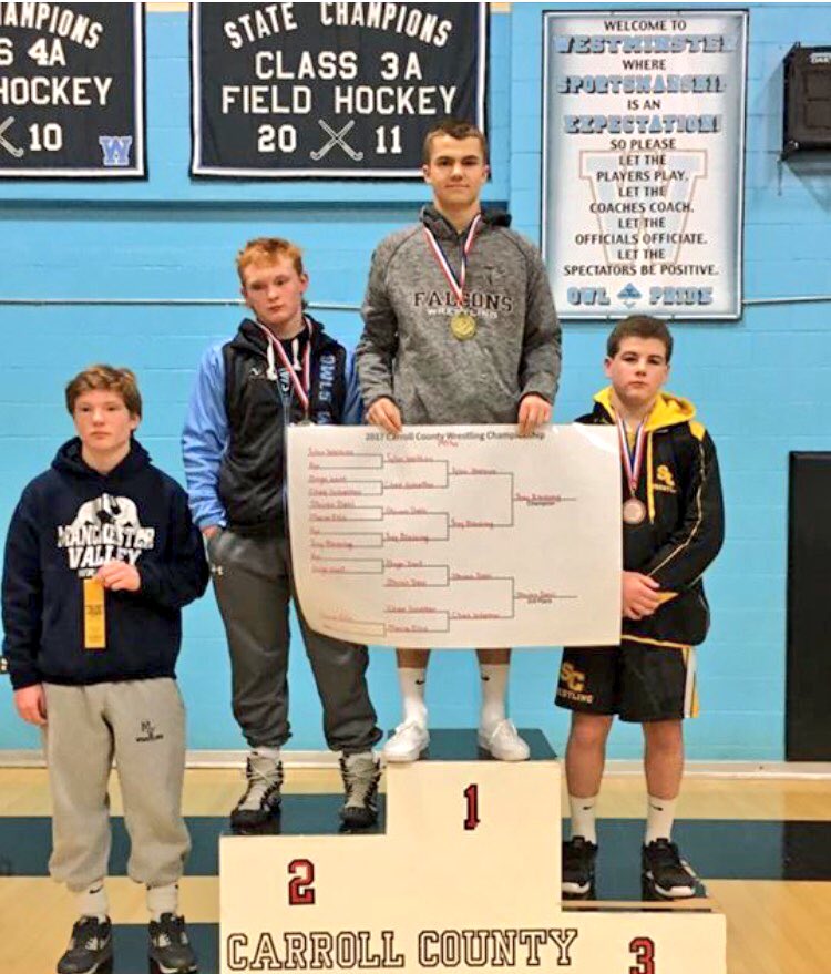 wmhsboosters's tweet photo. Congratulations to our GOAT @troytheblessing ! #CountyChamp #145 #BigMill 🏆🥇🤼‍♂️ @WMHWrestling https://t.co/ugSX3aKdtL