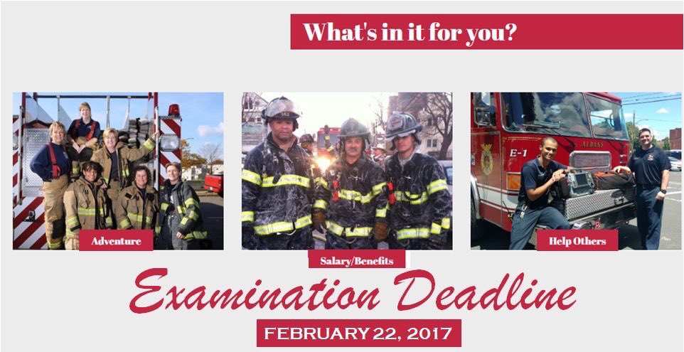 FD_AlbanyNY's tweet photo. Are you FIRED up to serve? Tomorrow at 5pm is the deadline to file for the March 18th exam. Do no let this opportunity pass you by! #joinAFD https://t.co/Dc5NOVVtPx