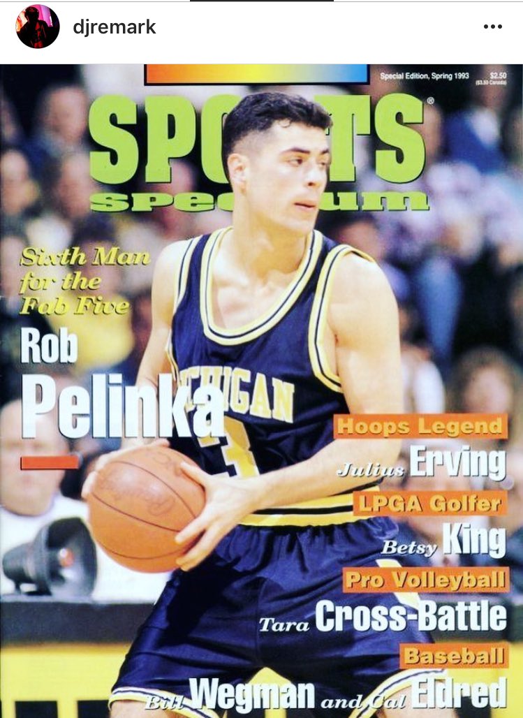 DuranSports's tweet image. Lakers new GM Rob Pelinka playing for Michigan in 1993. (Via @DJRemark)