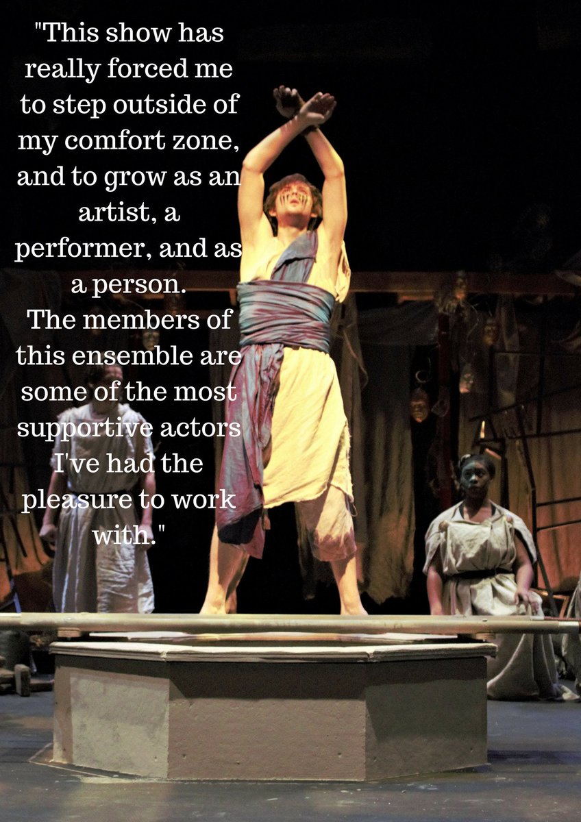 IUPTBTG's tweet photo. We open in less than an hour! Come see #Electriad we start at 8:00pm and there is no late seating! Quote by Grant Hoogstraten as Cassandra https://t.co/8oFZ6jsSS7