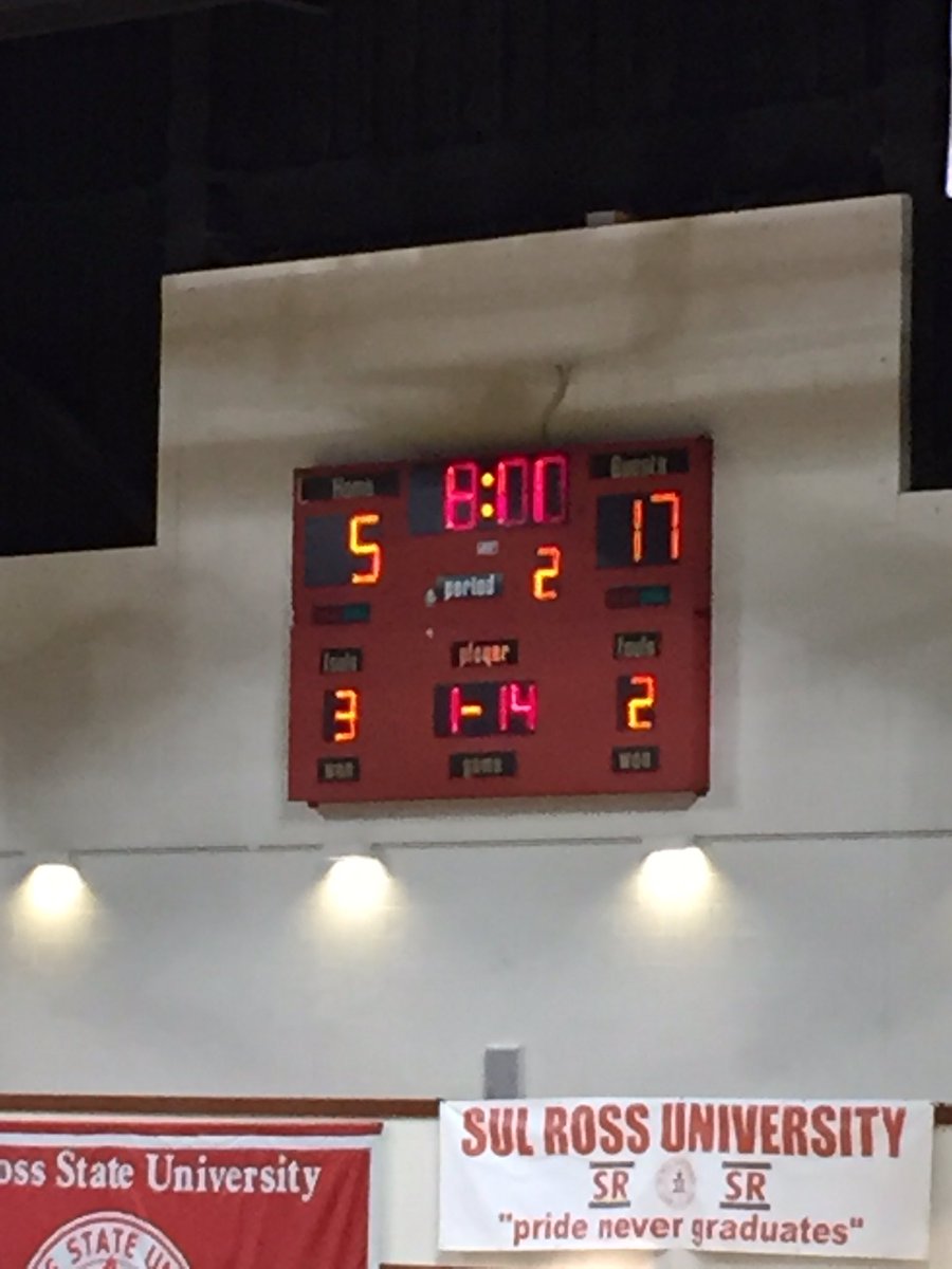 Beginning of the second period.
San Eli  5                 Andrews  17