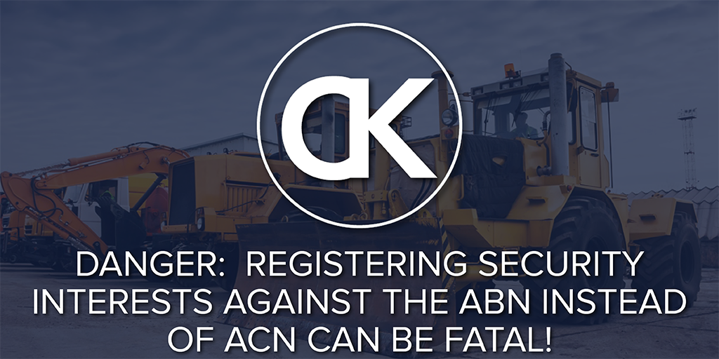 ClarkeKann_Law's tweet photo. A recent NSW Supreme Court dicison has highlighed how incorrectly registering #securityinterests could be fatal! https://t.co/thS6PF7sQv https://t.co/q5oqyVOval