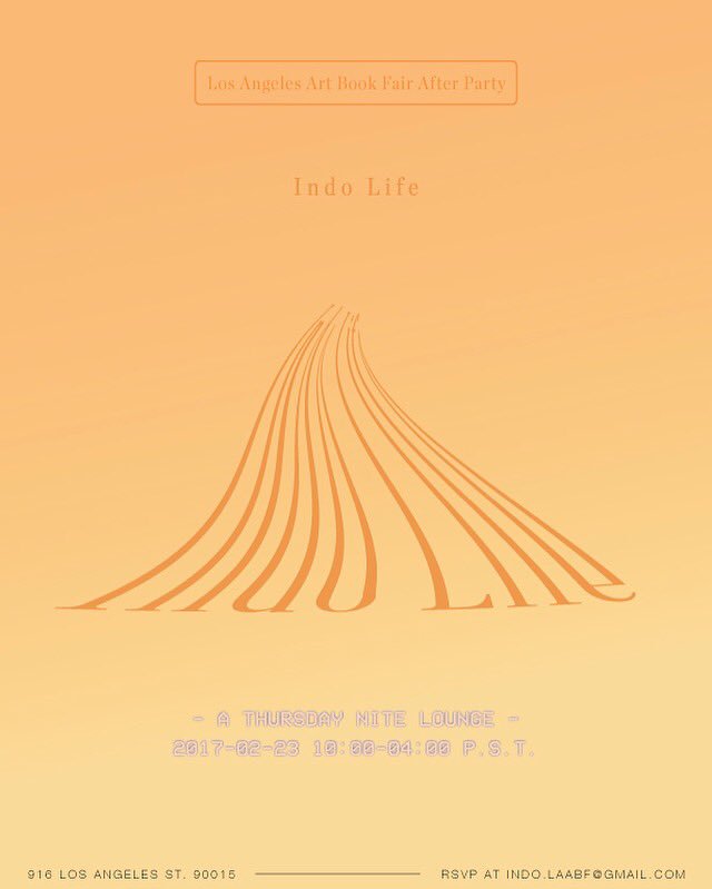 207projects's tweet image. LAABF After party : indo life this Thursday