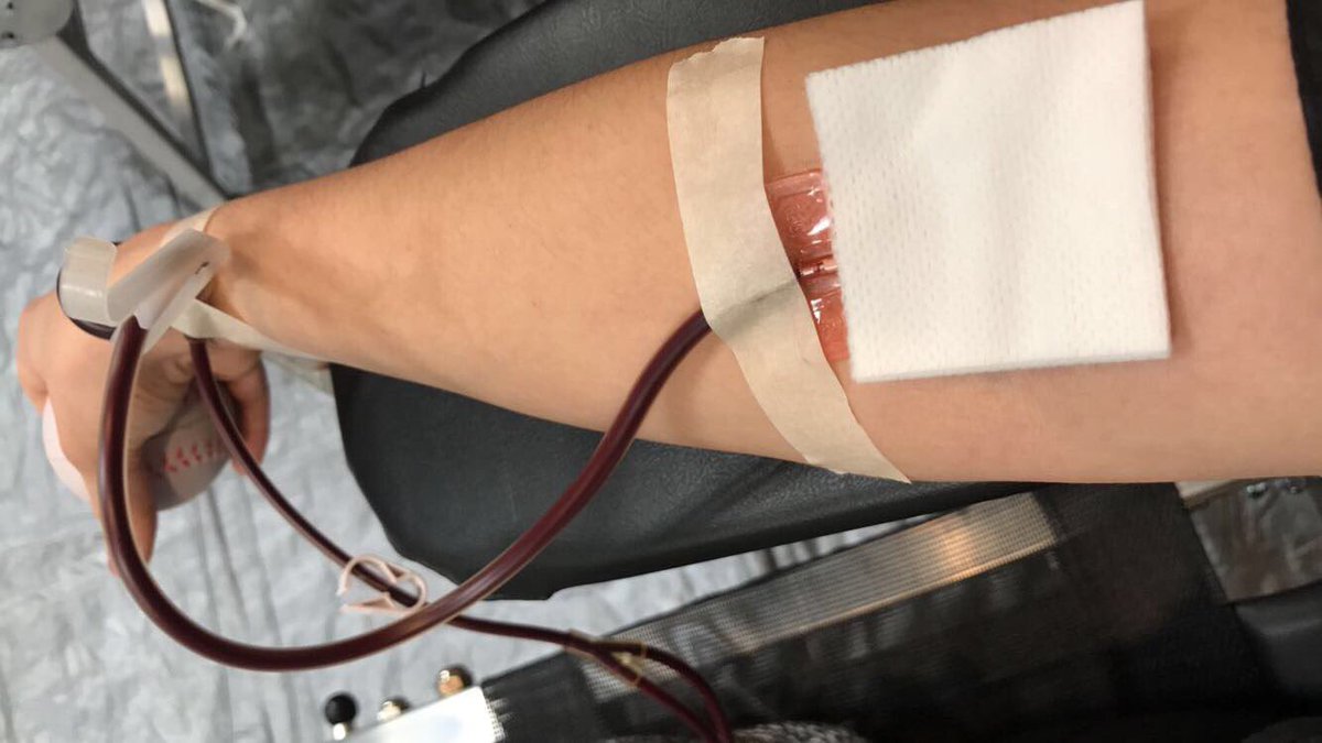 dabbysavvy's tweet photo. I gave blood and plasma today. I found out my blood type is O+ ❤️ #Giveblood #commit4life https://t.co/B4P8EwUhFq