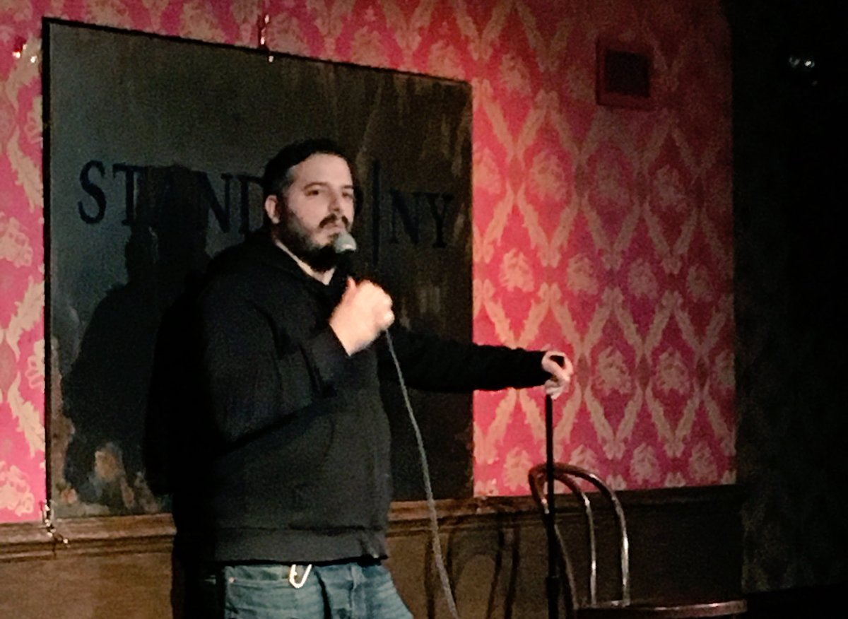 StandUpNY's tweet photo. #OnStageNow our host @gregstone_ keeps the laughs going after #SUNYCF with our 8pm show! https://t.co/53EISMD8RB