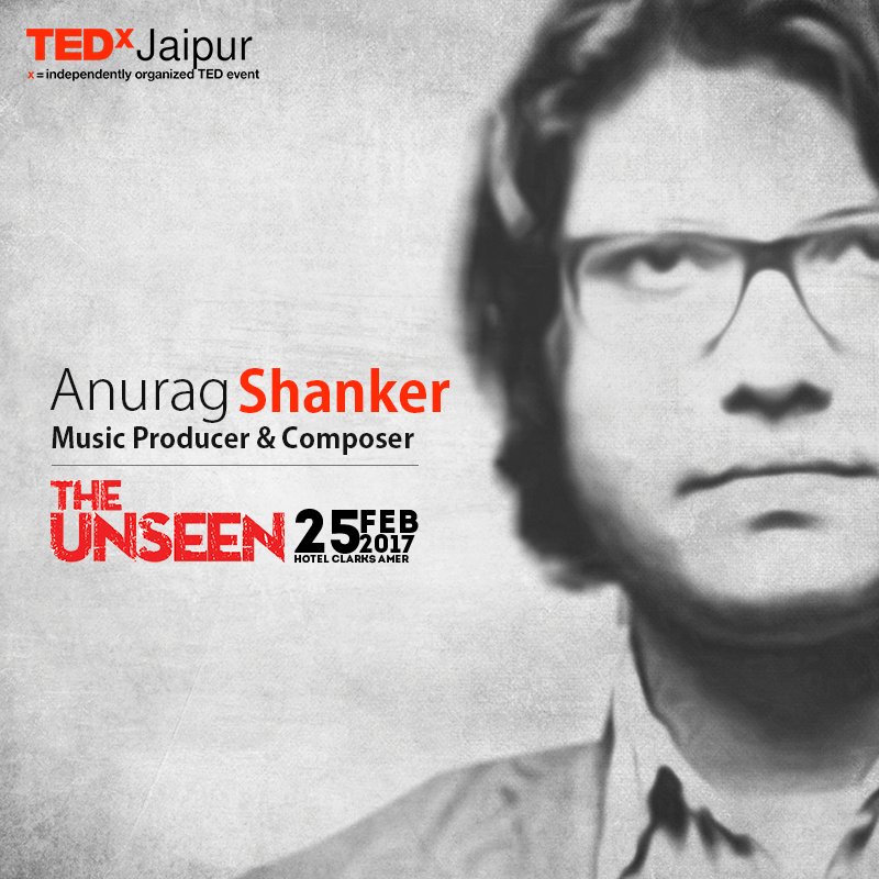 TEDxJaipur's tweet photo. #TEDxJaipur #TheUnseen Anurag plays guitar and writes music with a bunch of bands. Book tickets now: https://t.co/dqpelwkdf6 https://t.co/7OsOtE9nge
