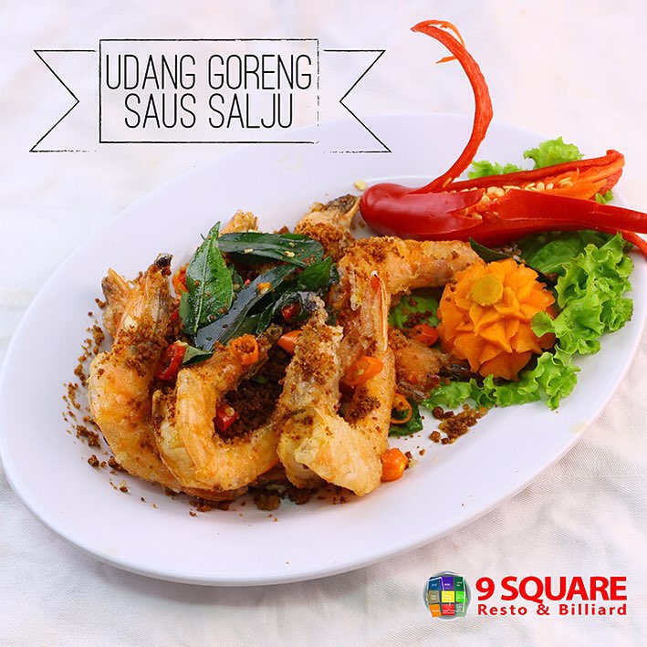Jangan lupa yuk mampir ke resto kami dan nikmati udang salju #9square yang lezat ini..!
 Twitter : 9Square Pool &amp;Resto
 IG : 9squarejakarta