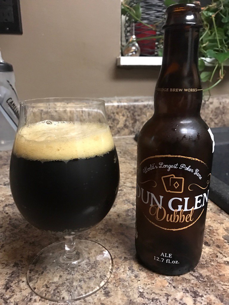 wvcraftbeer's tweet photo. Enjoying a 'Dun Glen Dubbel' by @BridgeBrewWorks. https://t.co/v9i9APWtNL
