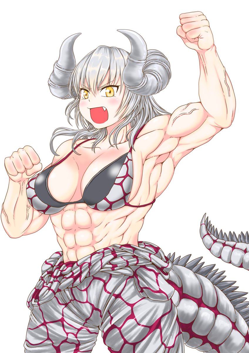 「リクエストいただいたので、シルバゴンを擬人化しました。衣装デザインはおかりんさん」|腐豆のイラスト