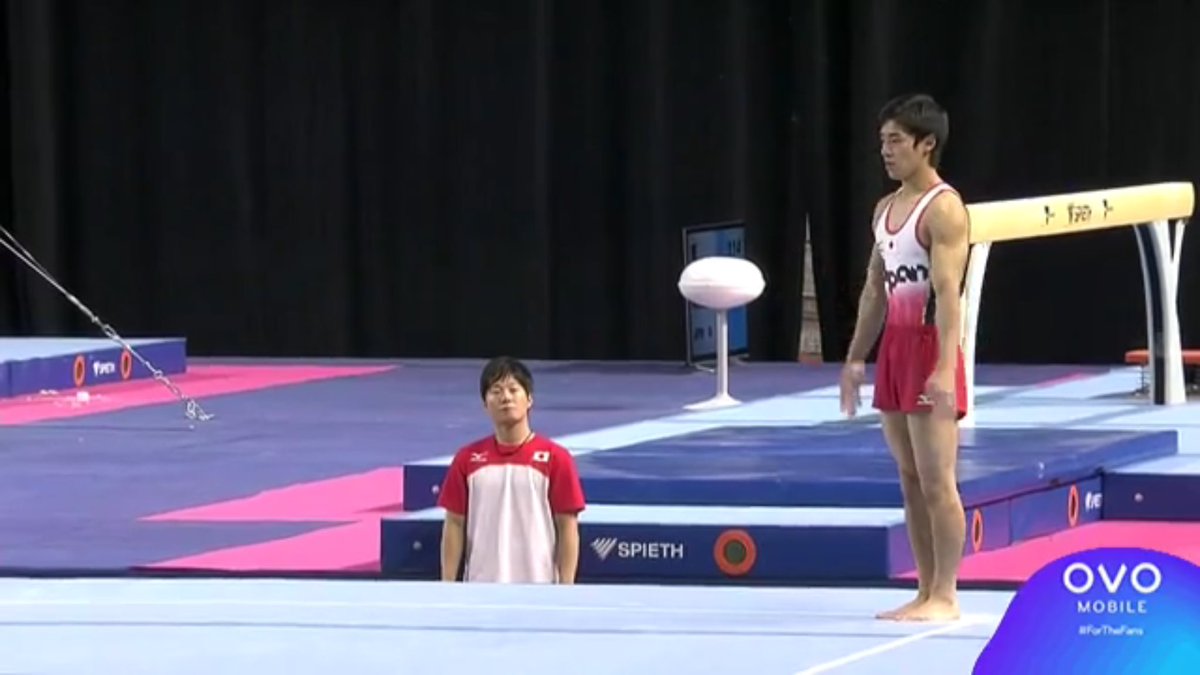 もみじ 白井健三選手 シライ3 リ ジョンソン