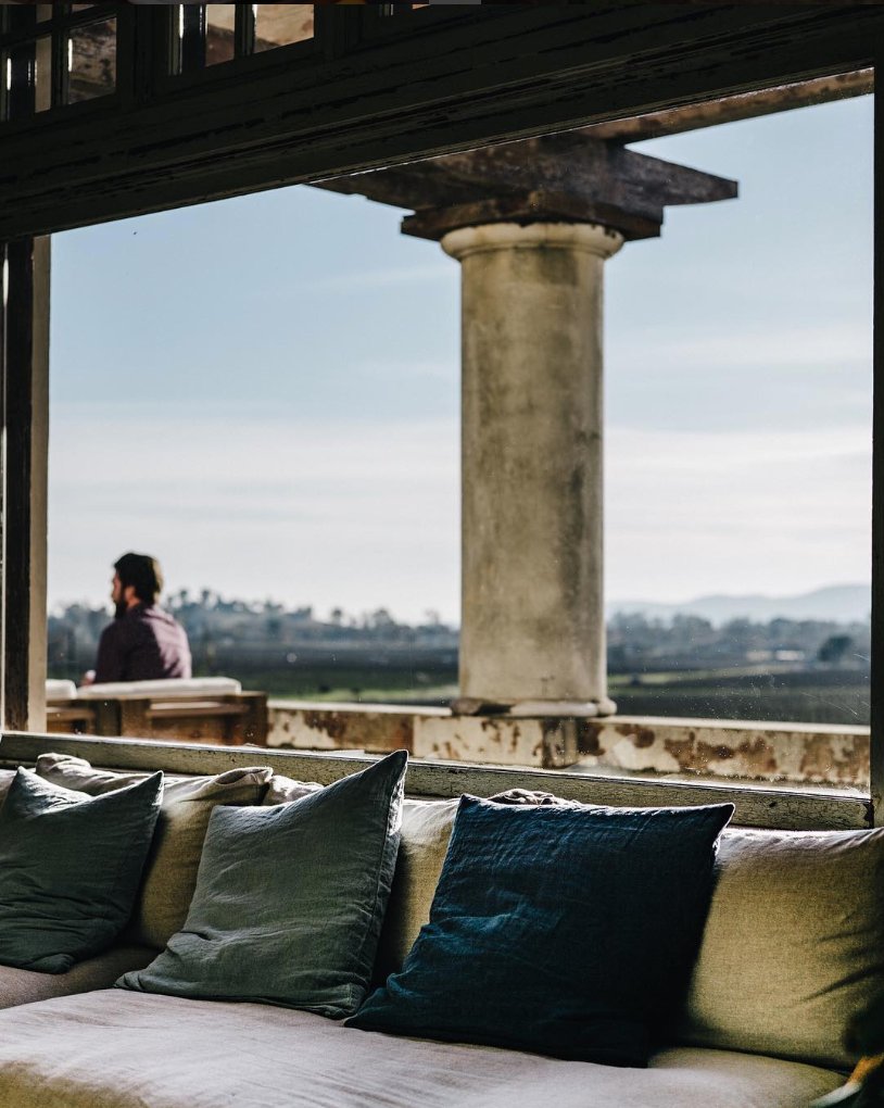 Filed under: Patio Inspiration. 📂 The view isn't bad either. 😉 
#Sonoma #wineries #scribewinery #patio