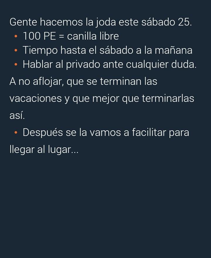 GuilleGutierr10's tweet photo. (SABADO 26) privados con @Jaaavi2 @Toto_Bigiiii y al mio. Dirección Pje. Gadano 241. No se preocupen va a ver señalización desde #ElBeco https://t.co/c7DVhoePdE